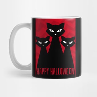 Happy Halloween Scary Cats Mug